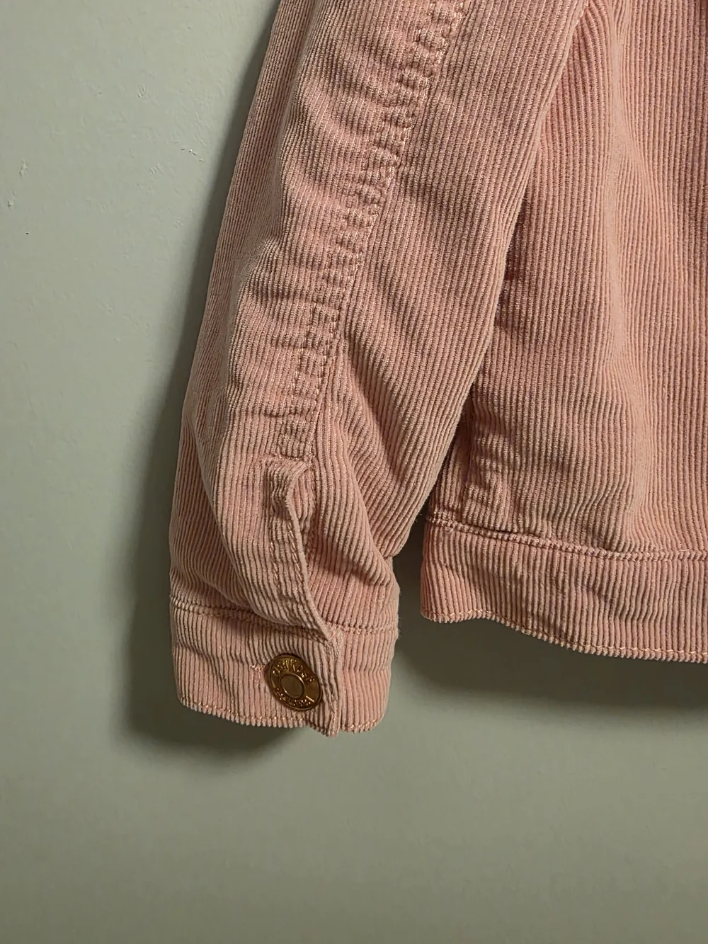 OshKosh B'gosh Light Pink Corduroy Jacket with Cream Sherpa Collar